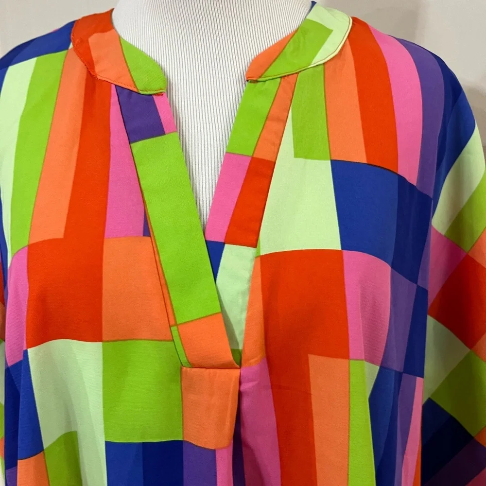 Entro Multicolor Checkered top - Picture 2 of 5